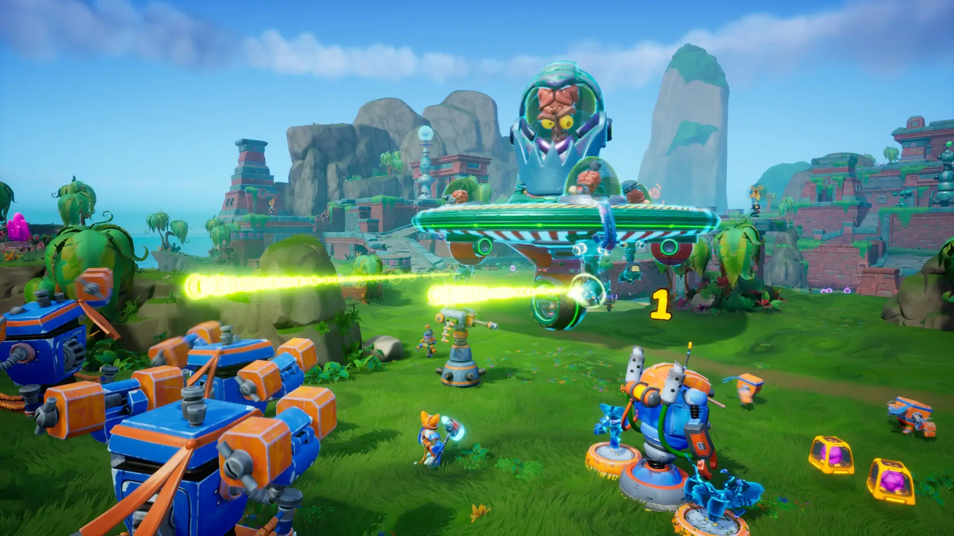 Chip ‘n Clawz vs. The Brainioids Gameplay Screenshots 4