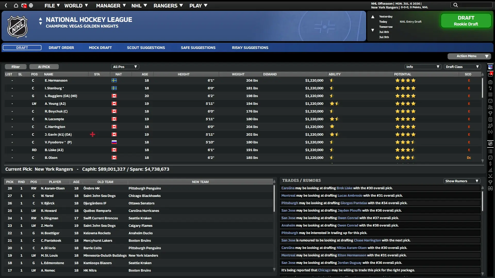 Franchise Hockey Manager 12 Gameplay Screenshots 2