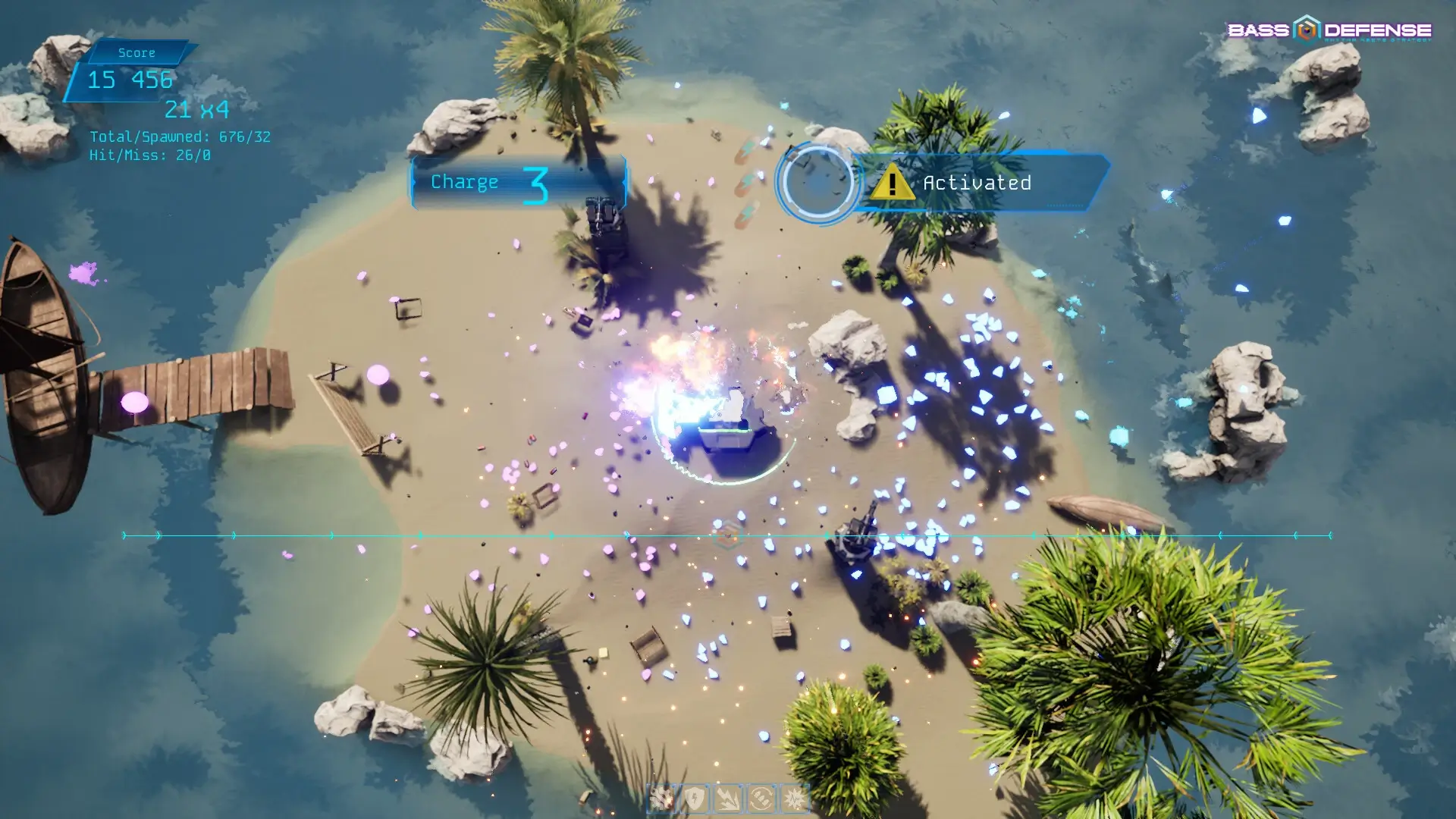 Bass Defense: Rhythm Meets Strategy Gameplay Screenshots 1