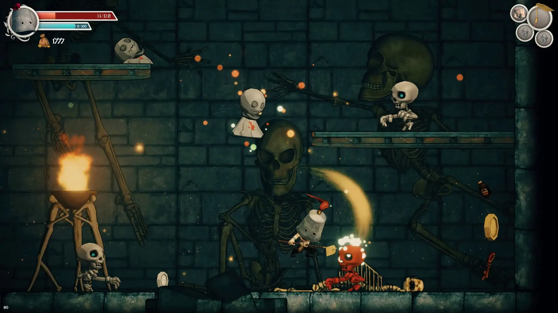 Clunky Hero: Game, Art and Music Bundle Gameplay Screenshots 1