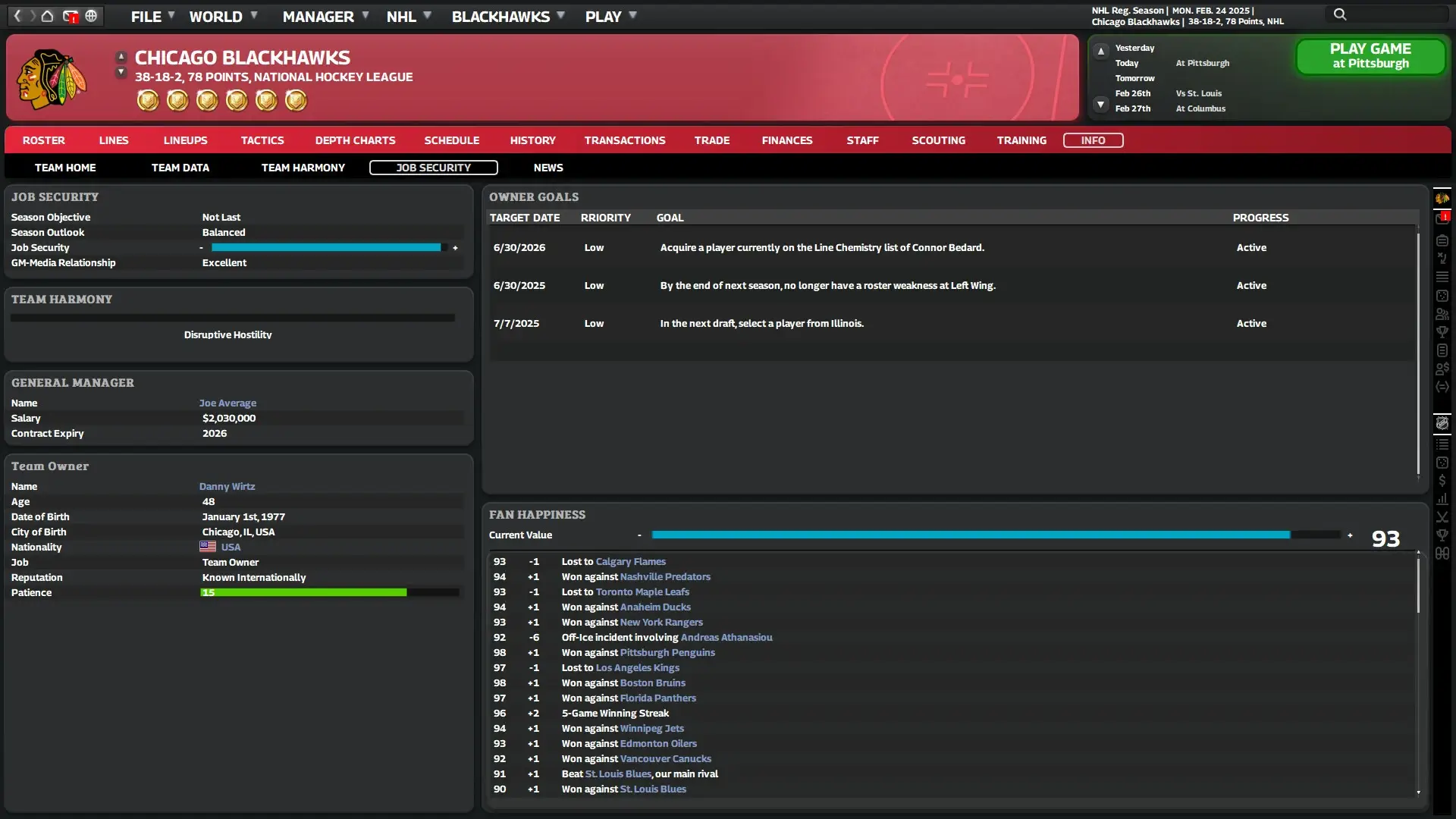 Franchise Hockey Manager 11 Gameplay Screenshots 4