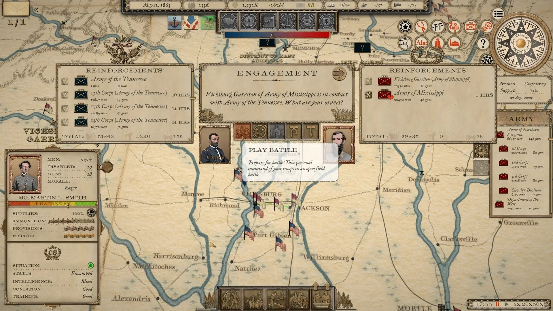 Grand Tactician: The Civil War (1861-1865) Complete Gameplay Screenshots 4
