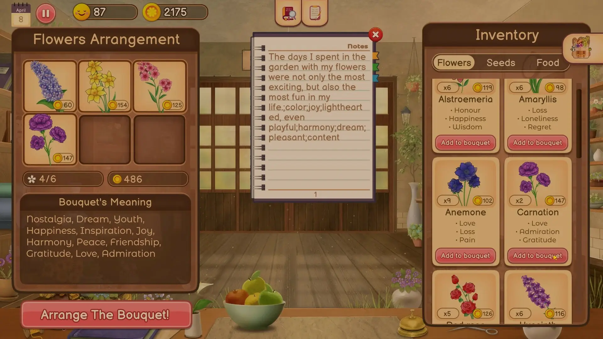 Hanako’s Flower Shop Gameplay Screenshots 2