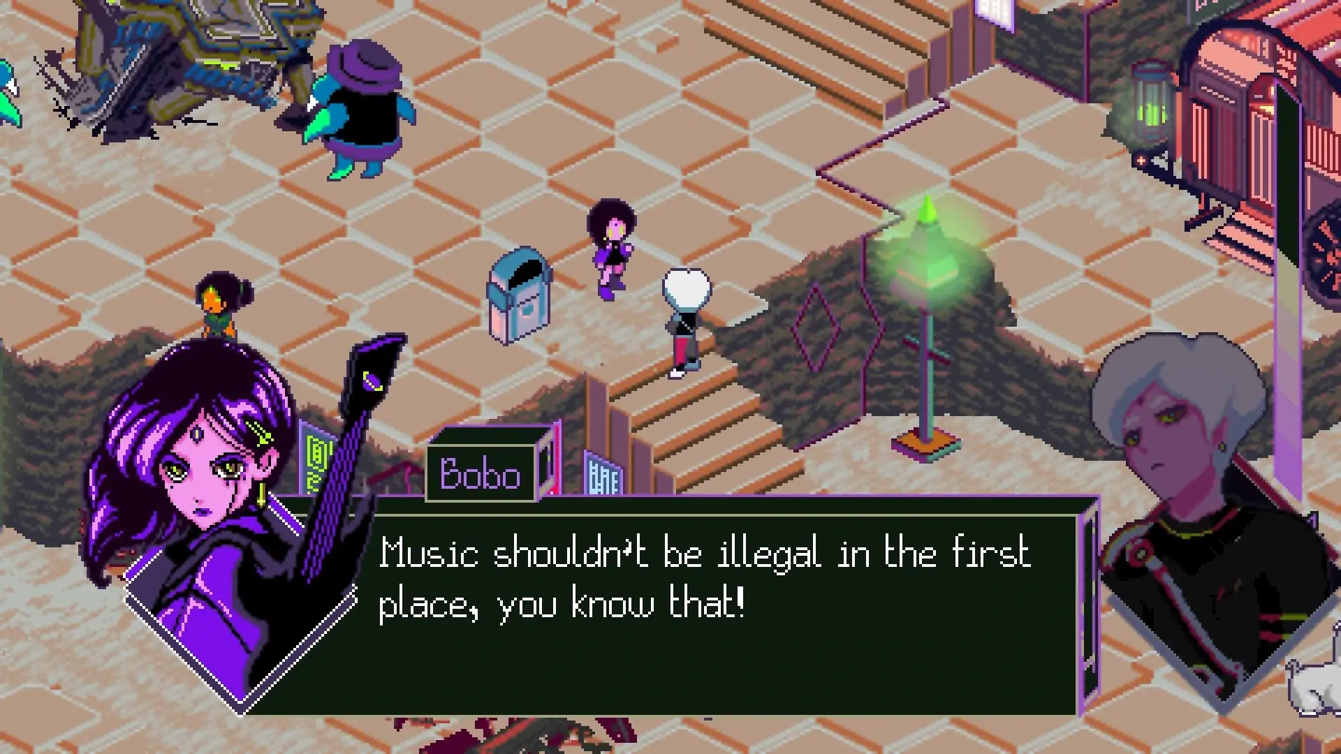 Keylocker: Turn Based Cyberpunk Action – Soundtrack Bundle Gameplay Screenshots 1