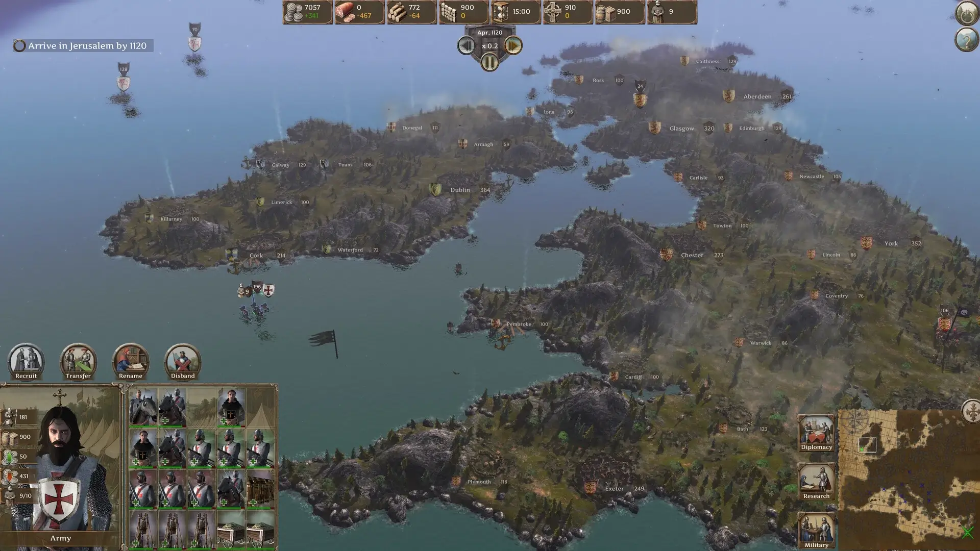 Knights of the Crusades Gameplay Screenshots 1