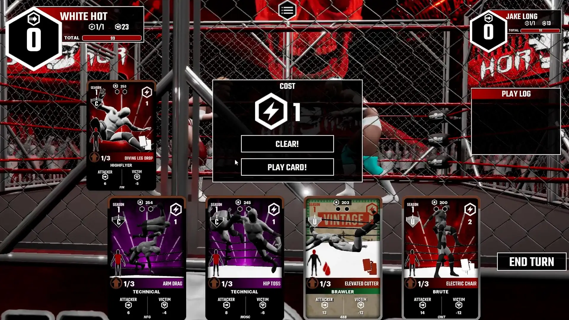 Mark Out! The Wrestling Card Game Gameplay Screenshots 1