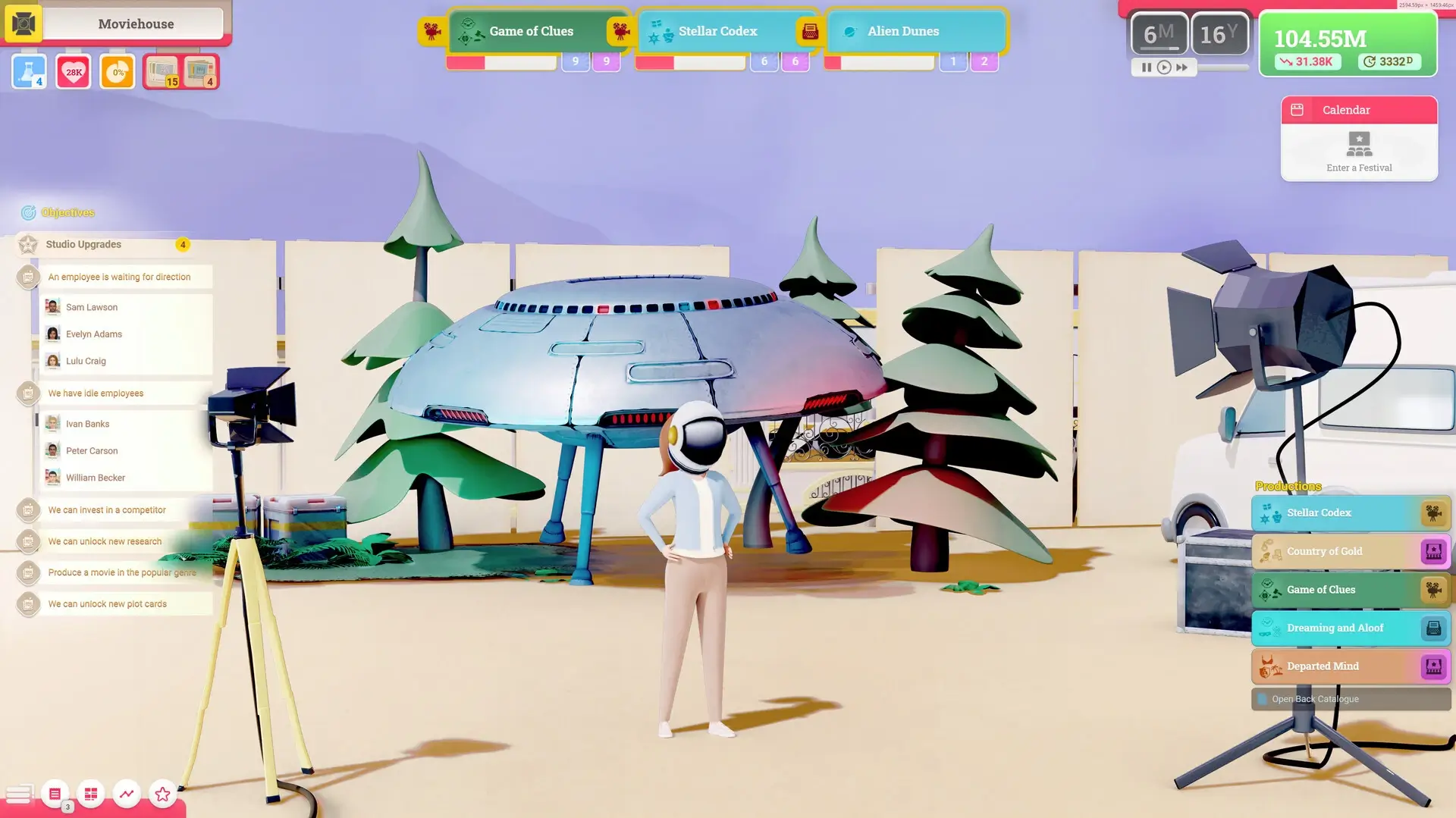 Moviehouse: The Film Studio Tycoon Gameplay Screenshots 1