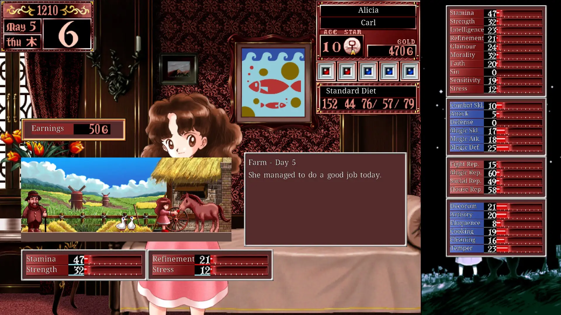 Princess Maker 2 Regeneration Gameplay Screenshots 3