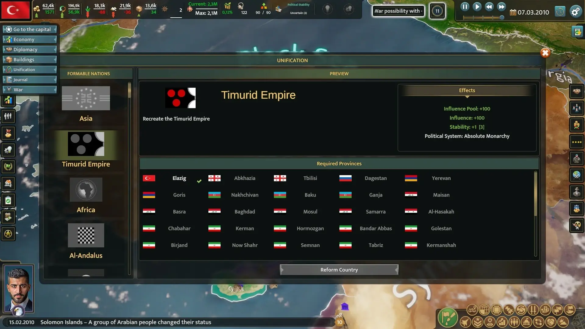 Realpolitiks 3: Earth and Beyond Gameplay Screenshots 2