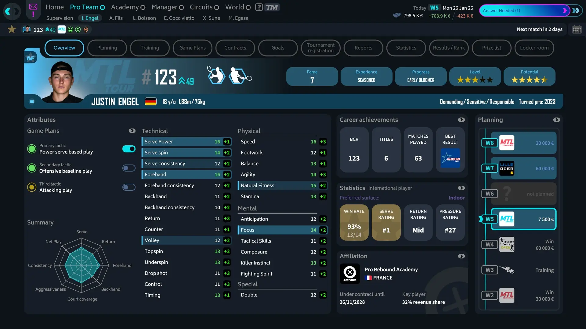 Tennis Manager 26 Gameplay Screenshots 2
