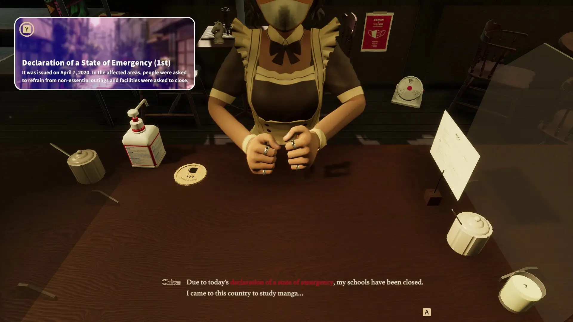 Tokyo Coffee: Grinding in the Pandemic Gameplay Screenshots 1
