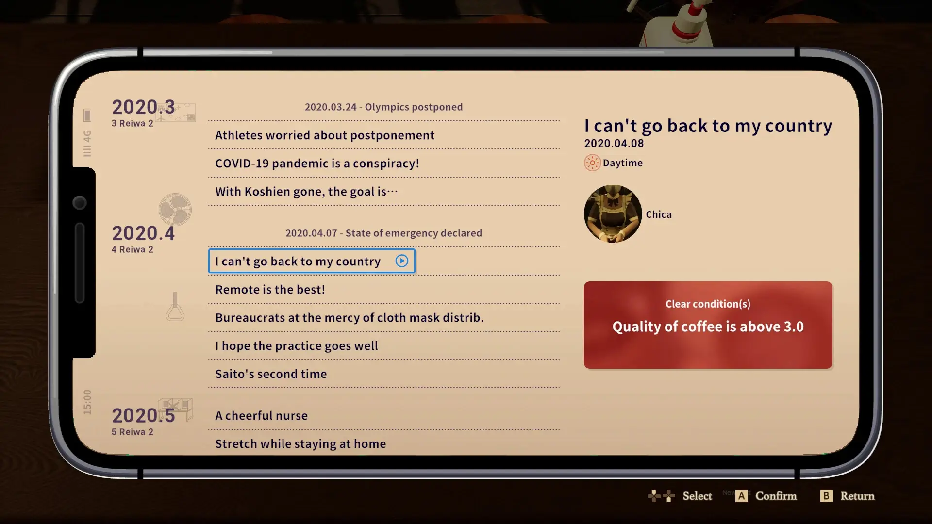 Tokyo Coffee: Grinding in the Pandemic Gameplay Screenshots 3