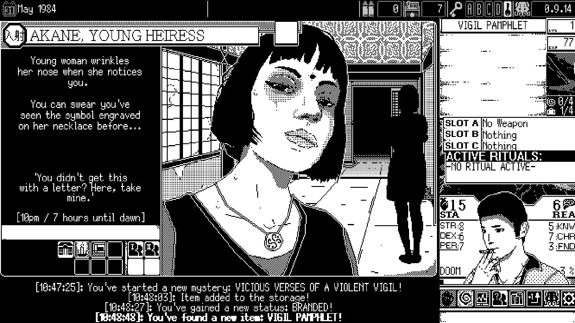 WORLD OF HORROR Gameplay Screenshots 3
