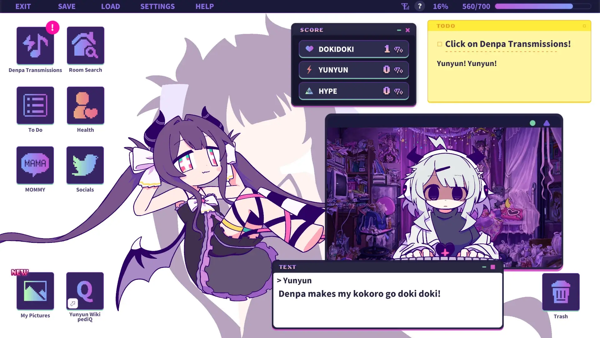 Yunyun Syndrome!? Rhythm Psychosis: Complete Edition Gameplay Screenshots 1