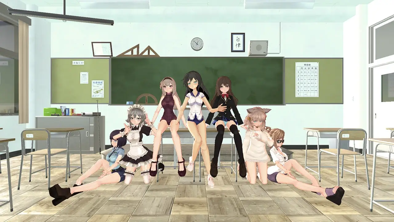 Beautiful Girl Fight School Gameplay Screenshots 1