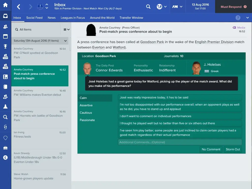 Football Manager 2017 Gameplay Screenshots 4