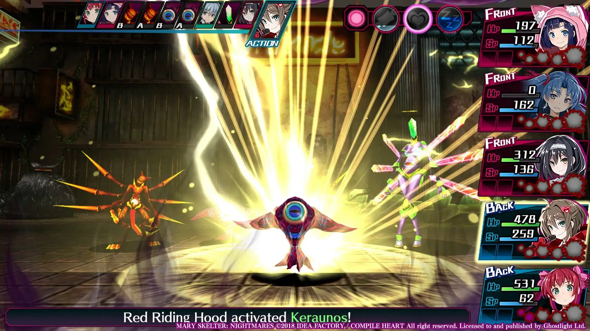 Mary Skelter: Nightmares Gameplay Screenshots 2