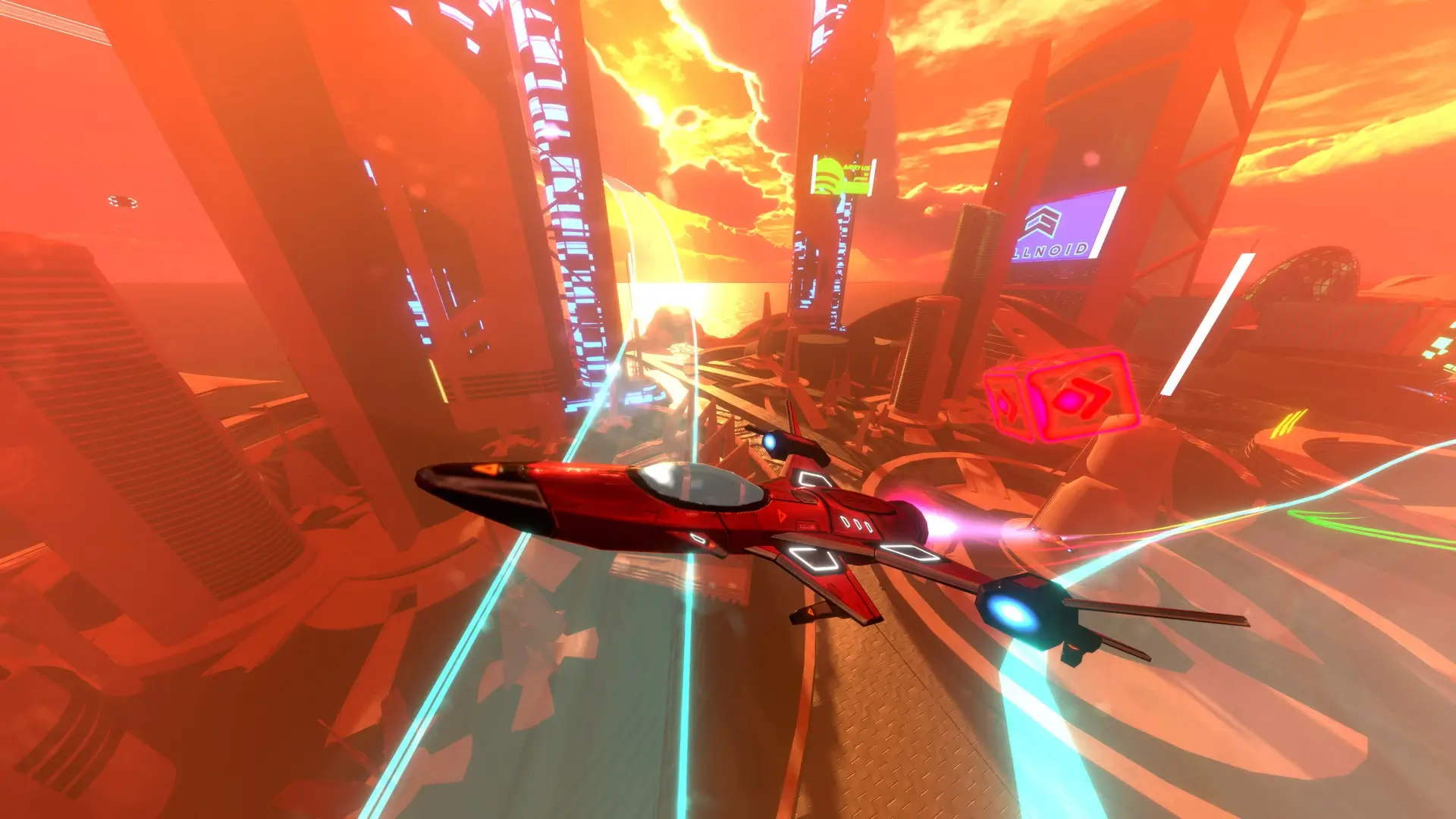 Neon Wings: Air Race Gameplay Screenshots 2