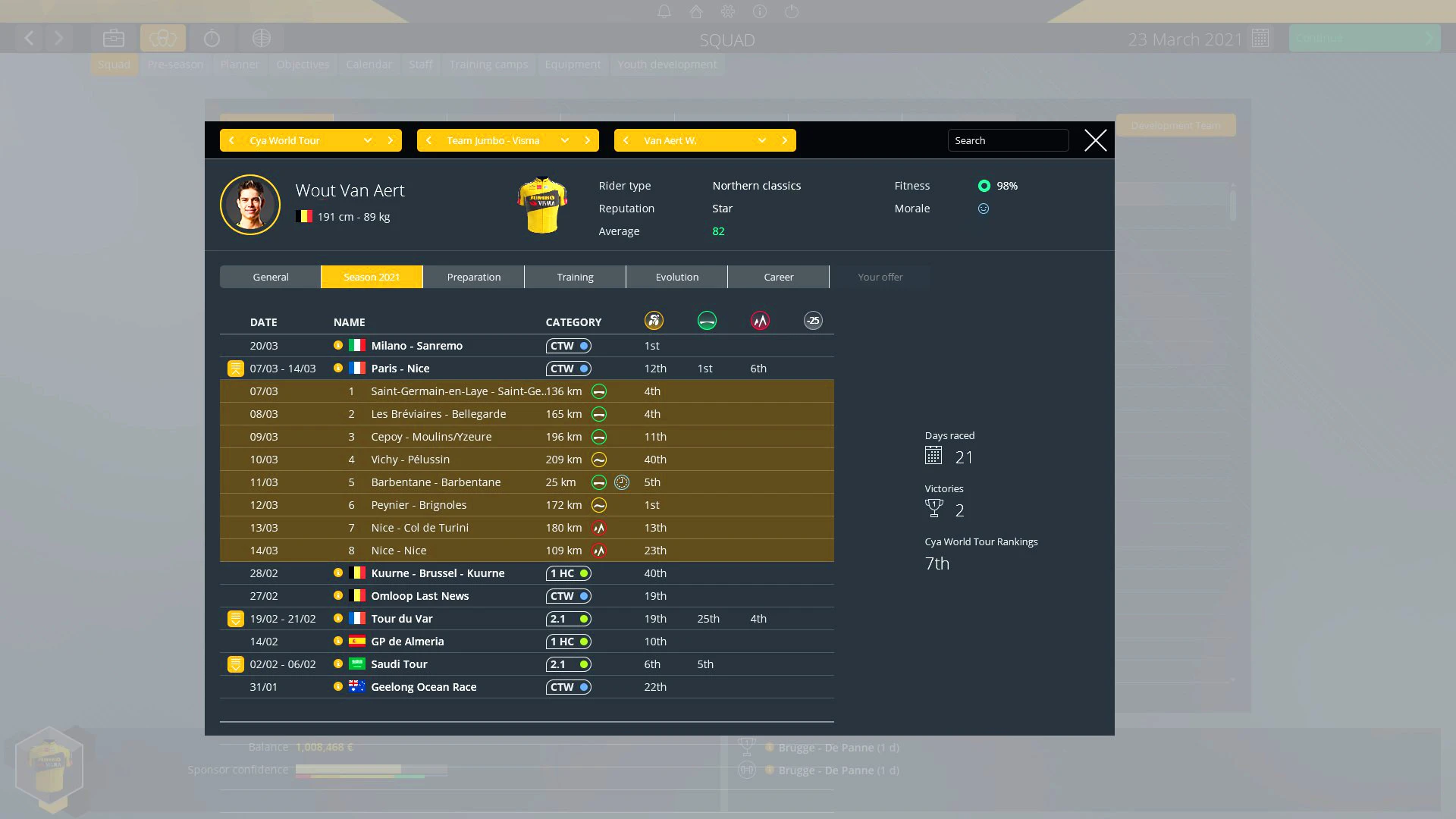 Pro Cycling Manager 2021 Gameplay Screenshots 4