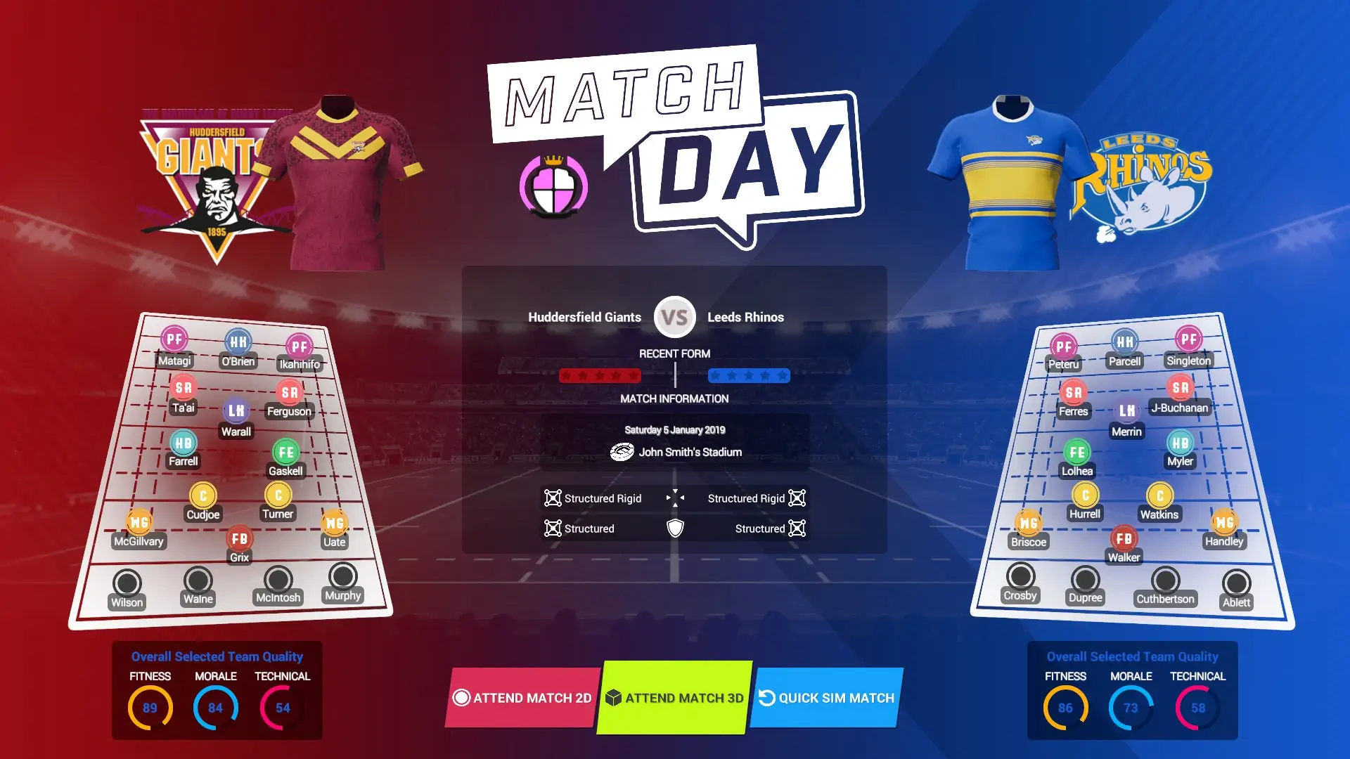 Rugby League Team Manager 3 + Rugby Union Team Manager 3 Gameplay Screenshots 1
