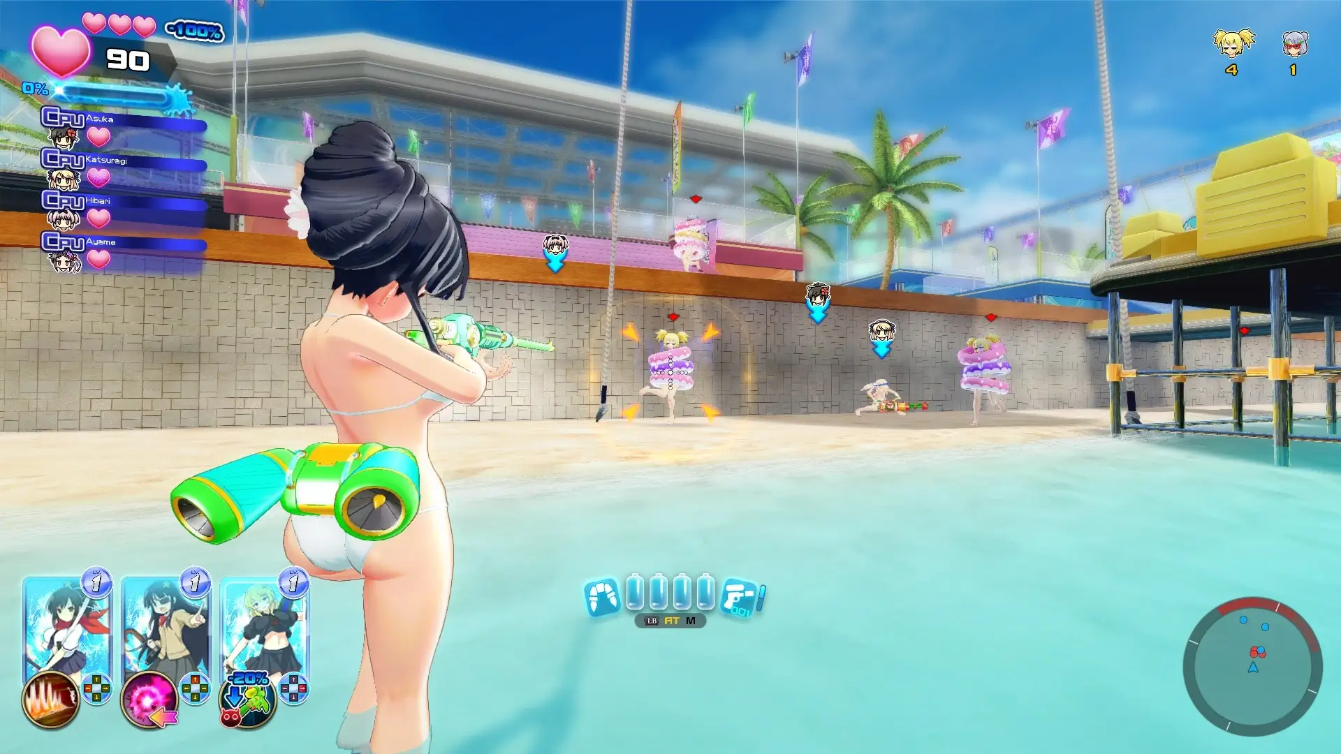 SENRAN KAGURA Peach Beach Splash Gameplay Screenshots 3