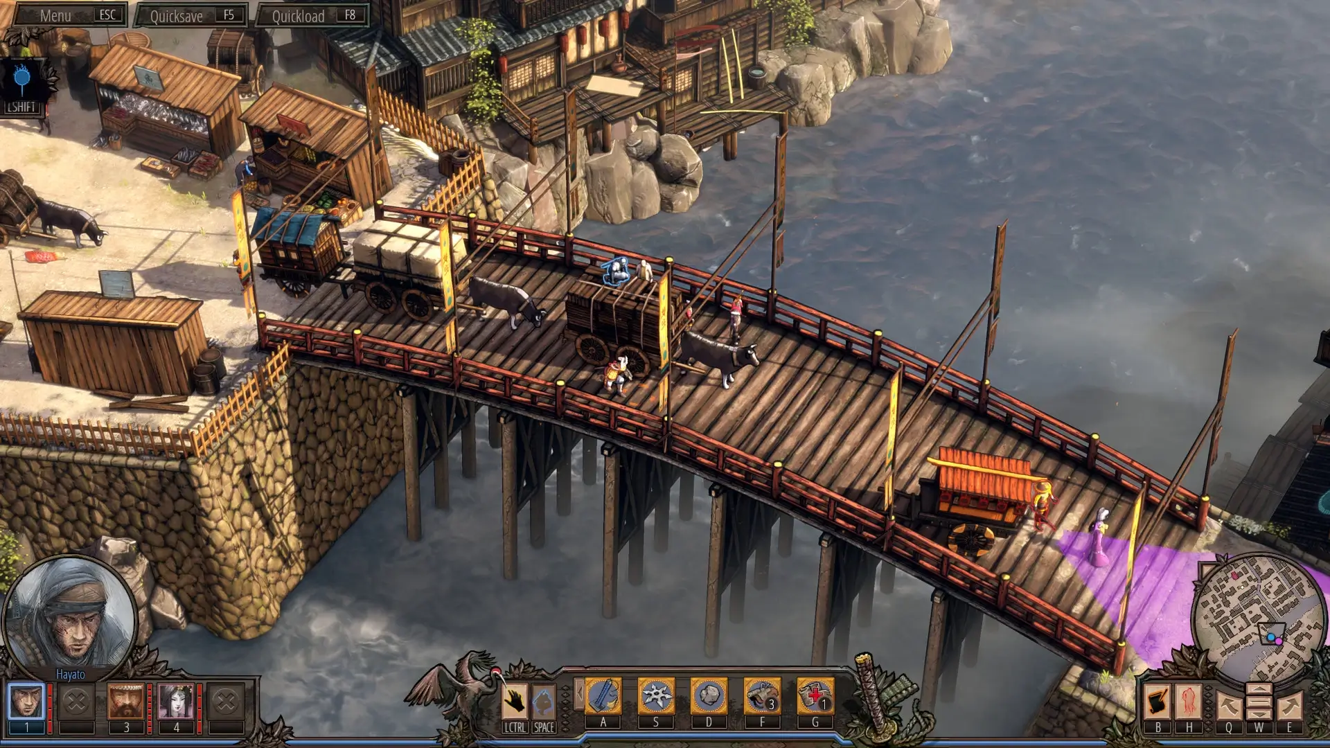 Shadow Tactics: Aiko’s Choice Gameplay Screenshots 1