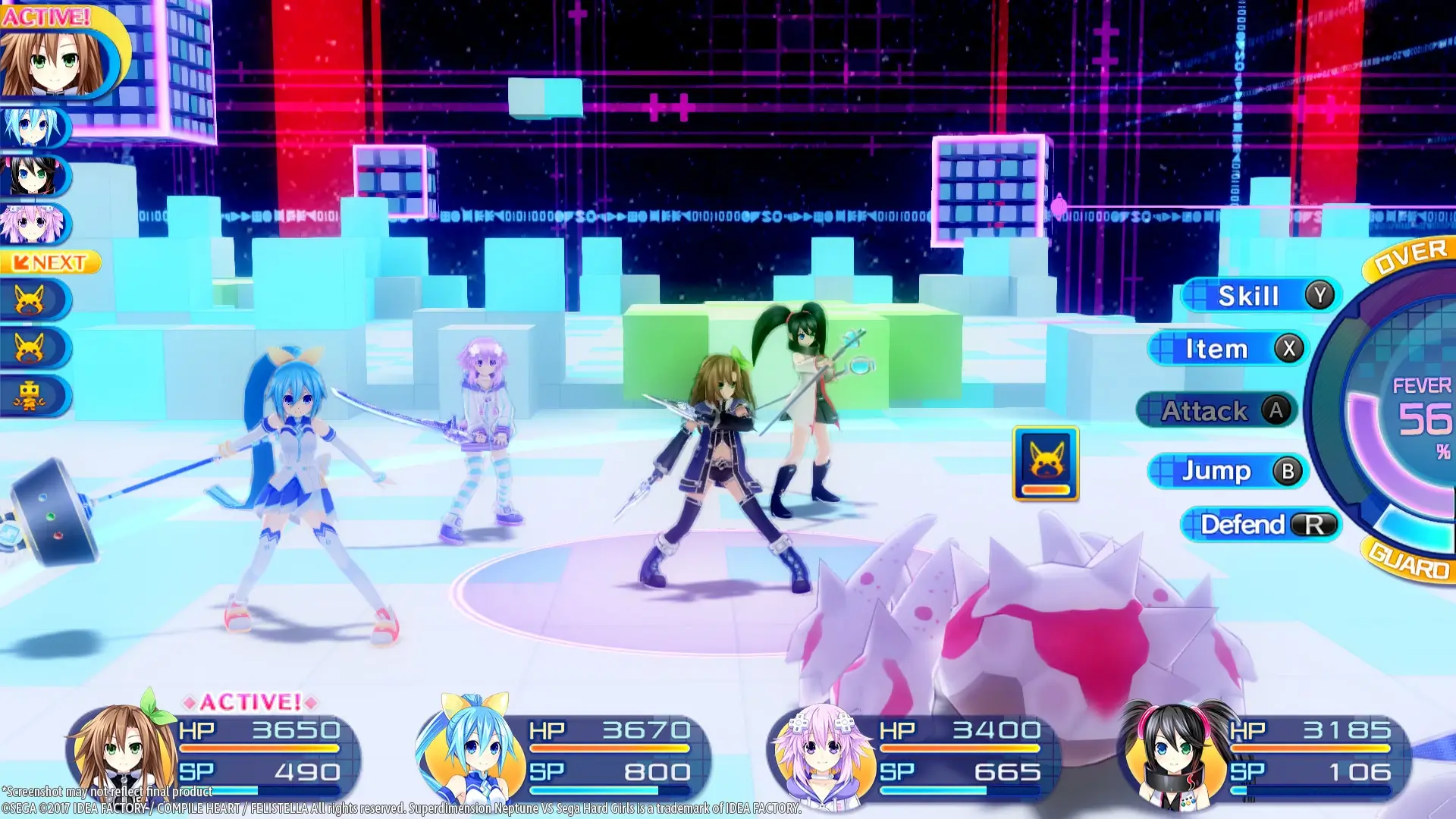 Superdimension Neptune VS Sega Hard Girls Gameplay Screenshots 2