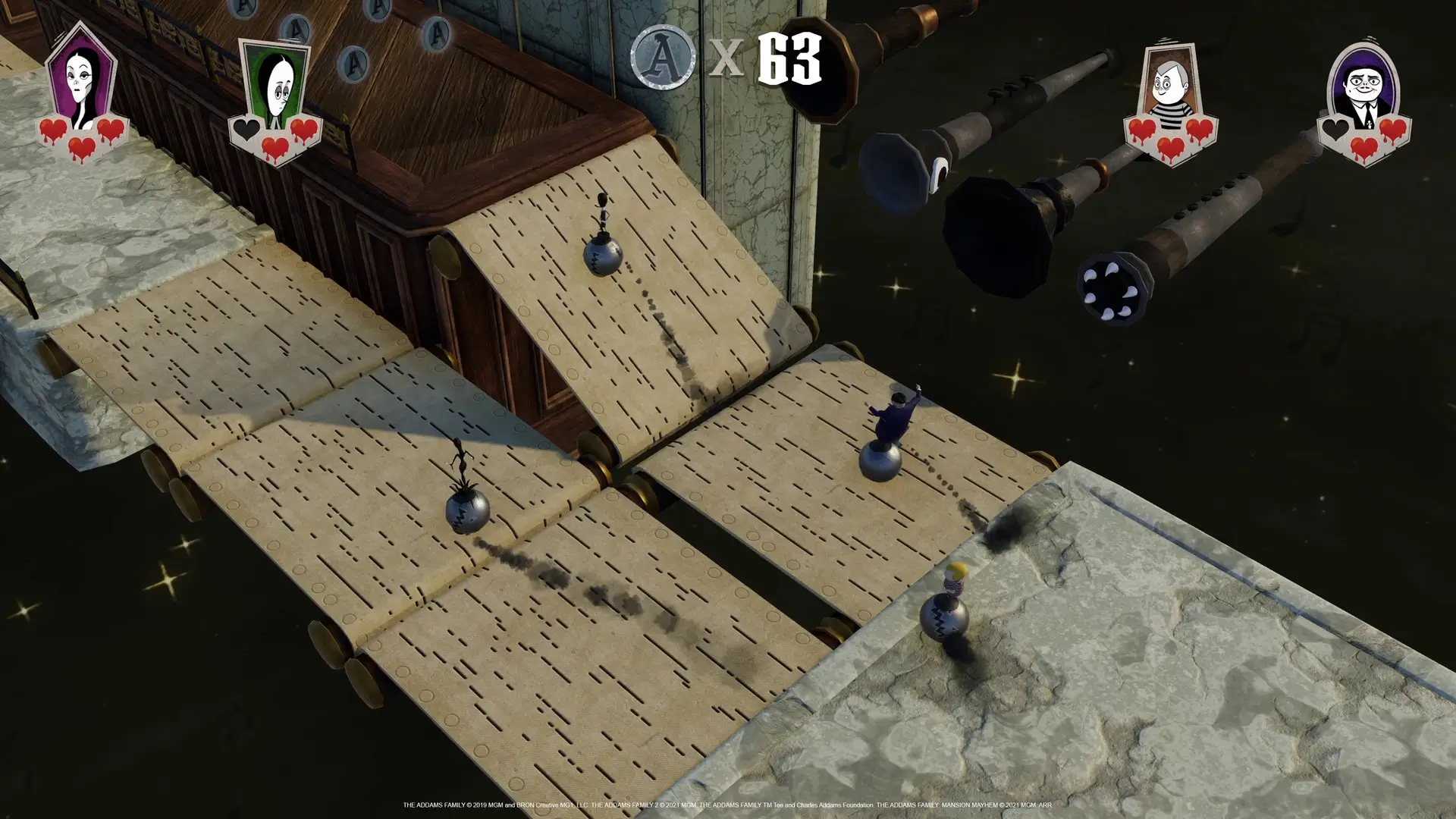 The Addams Family: Mansion Mayhem Gameplay Screenshots 2