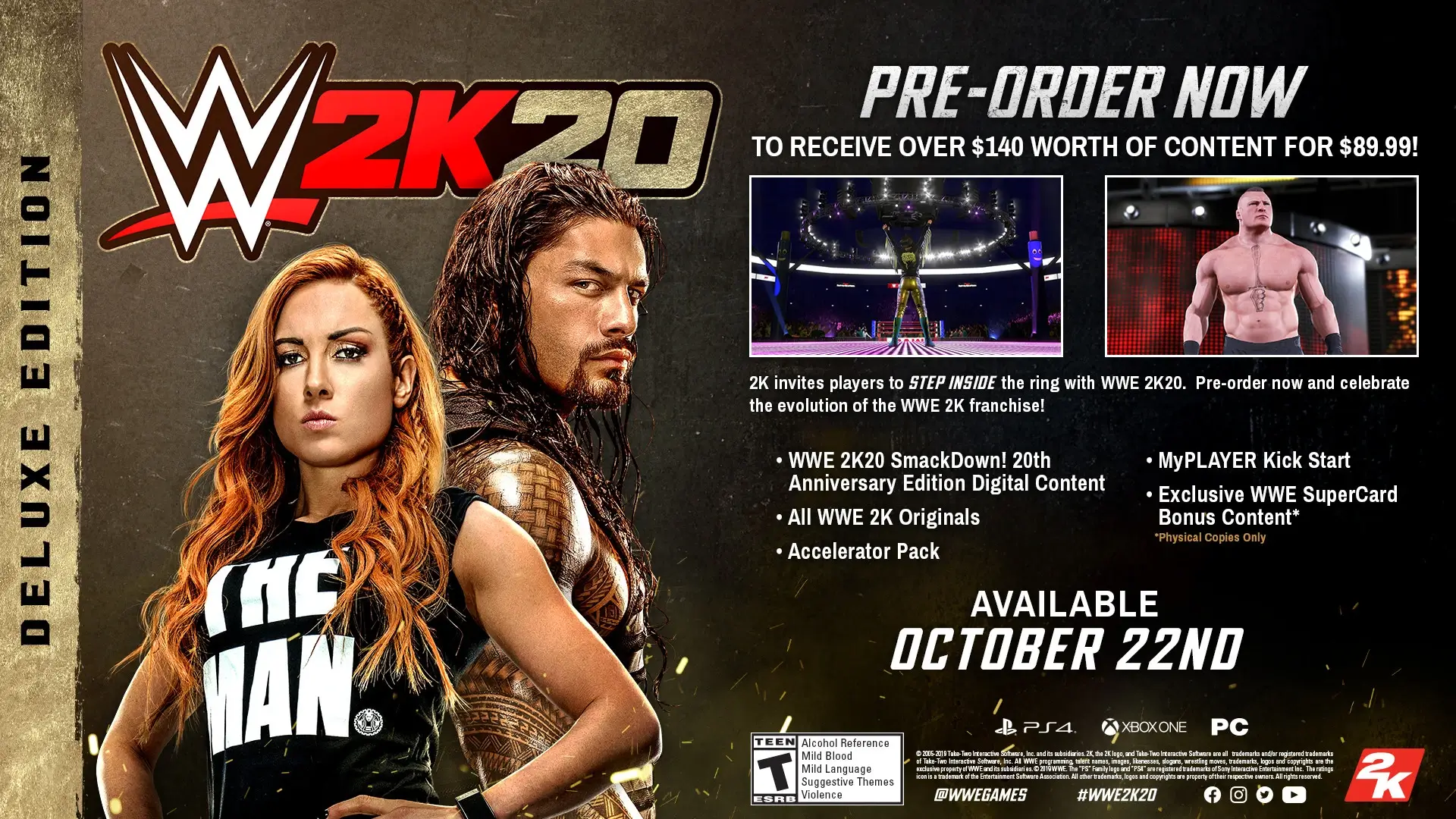 WWE 2K20: Digital Deluxe Edition Gameplay Screenshots 1
